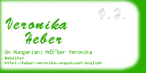 veronika heber business card